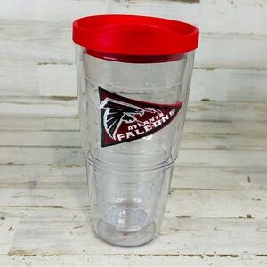 Tervis Atlanta Falcons Patch 24oz Tumbler Travel Cup Red Lid NFL